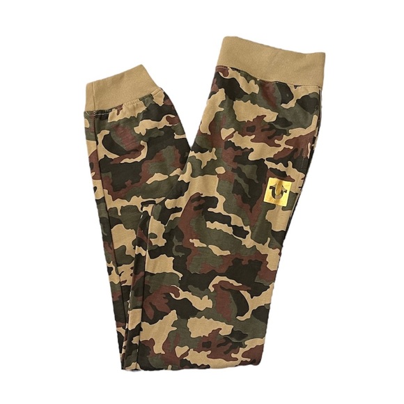 NEW True Religion Big Boy’s Joggers size L Green Camouflage - Picture 8 of 8